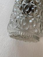 Jaren 70 kleine reliëf glas plafondlamp, Jaren 70, Gebruikt, Ophalen of Verzenden, Glas