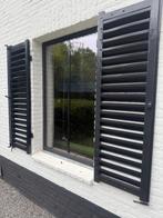 8 zwarte Houten Buitenluiken – Zo Goed Als Nieuw!, Doe-het-zelf en Verbouw, Kozijnen en Schuifpuien, Ophalen, Minder dan 75 cm