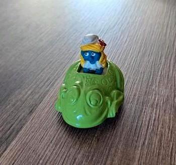 Smurfin in padden autootje, Verzamelen, Smurfen, Gebruikt, Smurfin, Ophalen of Verzenden