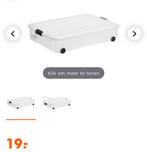 3 Bedroller / opbergboxen voor onder bed - nieuw, Doe-het-zelf en Verbouw, Kratten en Dozen, Ophalen, Zo goed als nieuw, 40 tot 60 cm