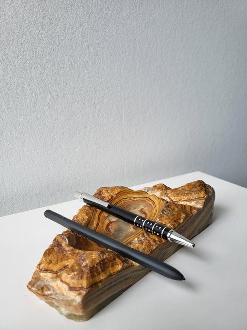 Onyx of marmeren luxe houder, Huis en Inrichting, Woonaccessoires | Overige, Zo goed als nieuw, Ophalen of Verzenden