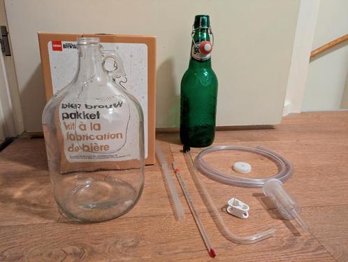 Bier brouw pakket met gratis grote Grolsch fles, Hobby en Vrije tijd, Overige Hobby en Vrije tijd, Zo goed als nieuw, Ophalen of Verzenden