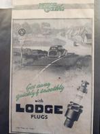 originele advertentie uit 1947 - LODGE plugs - bougies, Ophalen of Verzenden, Gebruikt, Overige typen