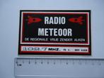 sticker Piraat radio Meteoor alken vintage zender amateur, Verzamelen, Overige typen, Zo goed als nieuw, Verzenden