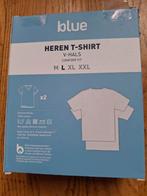 T shirt ronde hals blue wit en xxl heren 2 stuks in doos, Ophalen of Verzenden, Nieuw, Overige maten, Wit