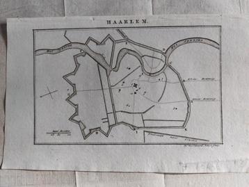 9 / Stadsplattegrond Haarlem Gravure uit 1819 beschikbaar voor biedingen