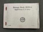 US Army Message Book M-210-A, Ophalen of Verzenden, Landmacht, Amerika, Boek of Tijdschrift