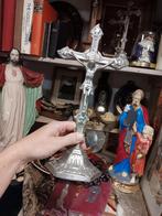 Antiek Metalen Jezus Kruisbeeld, Ophalen of Verzenden