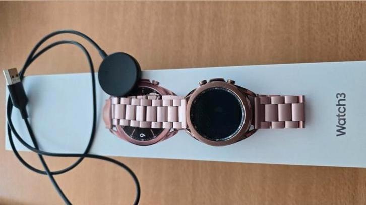 Mooie Samsung Galaxy Watch 3 (40mm, bronskleur) Zeer goed!!, Sieraden, Tassen en Uiterlijk, Smartwatches, Zo goed als nieuw, Android