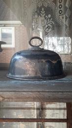 Oude verzilverde stolp foodcover (nuzzelspul), Ophalen of Verzenden