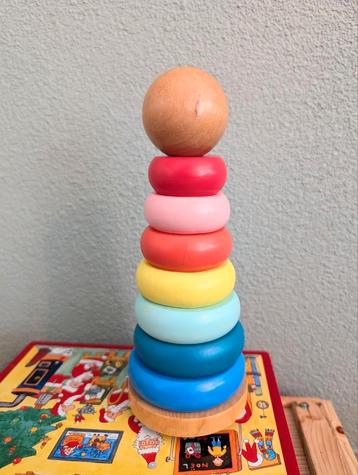houten cilinder stapeltoren 20 cm beschikbaar voor biedingen