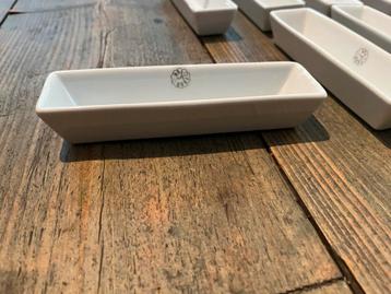 12 Witte Rechthoekige Schaaltjes beschikbaar voor biedingen