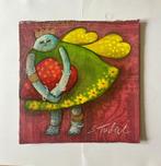 Gesigneerd werk in gemengde techniek van Sabine Tuchel, Ophalen of Verzenden