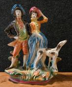 Man vrouw hond beeld heel mooi., Antiek en Kunst, Ophalen of Verzenden