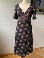 Mooie jurk met gevoerde rok maat 36, H&M, Zwart, Ophalen of Verzenden, Zo goed als nieuw