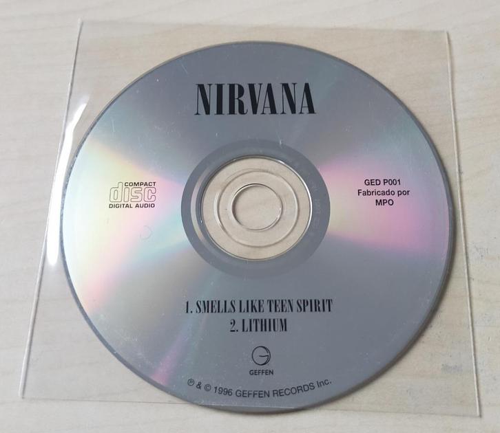 Nirvana Smells Like Teen Spirit CD Promo 2trk 1996 Portugal, Cd's en Dvd's, Cd Singles, Zo goed als nieuw, Rock en Metal, Ophalen of Verzenden