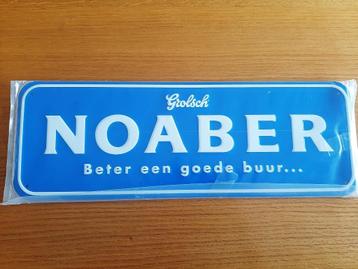 nieuw Metalen Grolsch noaber bord beschikbaar voor biedingen