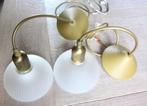 Vintage hanglampjes, 2 stuks  14 cm diameter, Huis en Inrichting, Lampen | Hanglampen, Gebruikt, Vintage, Ophalen of Verzenden