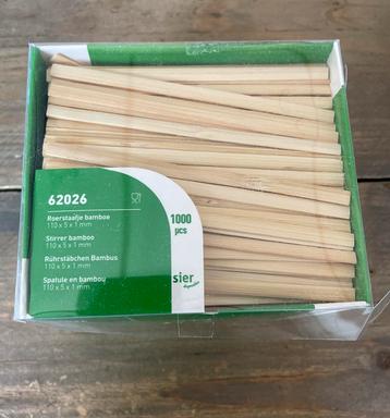 Bamboe Roerstokjes - 1000 stuks beschikbaar voor biedingen