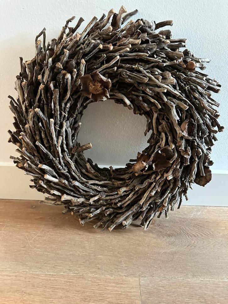 Prachtige botay krans 50 cm doorsnede NIEUW, Huis en Inrichting, Woonaccessoires | Kransen, Nieuw, Ophalen
