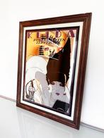 Vintage Klida art deco XL reclame spiegel, Ophalen of Verzenden, Rechthoekig, Minder dan 100 cm