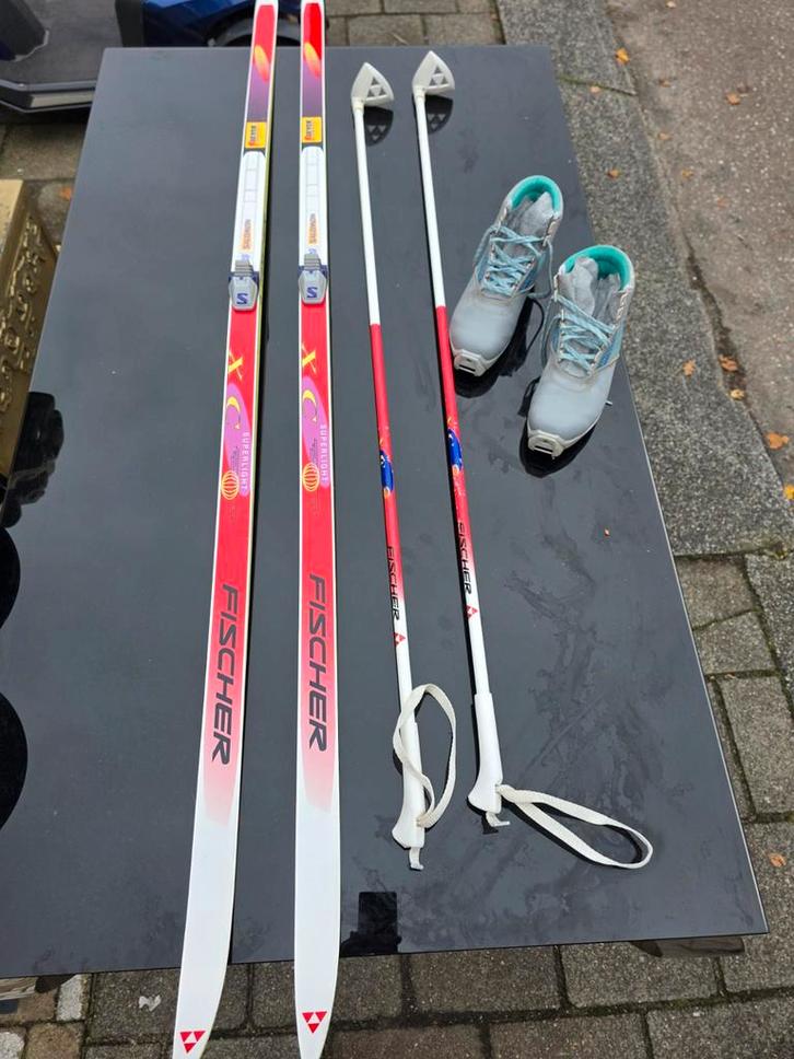 Fischer Langlauf Ski Set - Compleet!, Sport en Fitness, Skiën en Langlaufen, Gebruikt, Ski's, Langlaufen, Fischer, 180 cm of meer