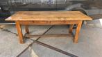 Antieke Franse boeren kersenhouten eettafel 200 x 80, Antiek en Kunst, Ophalen