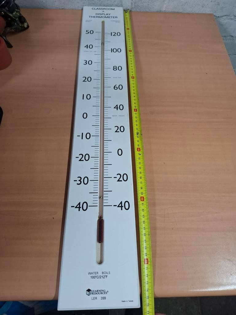Reuzenthermometer, Huis en Inrichting, Ophalen of Verzenden, Zo goed als nieuw, Binnenthermometer