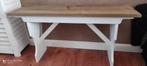 Landelijk houten bankje 91x28x48 cm, Ophalen, Gebruikt, Wit, Landelijke stijl