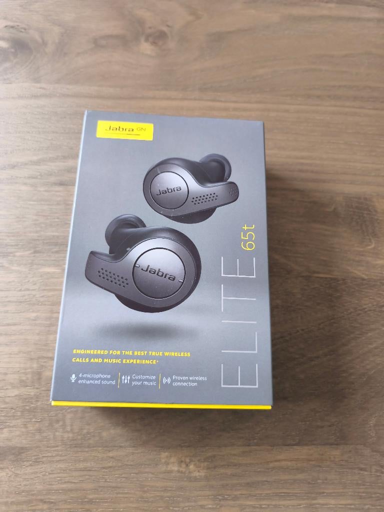 Jabra Elite 65t oordopjes, Verzenden, Bluetooth, Zilver, Zo goed als nieuw