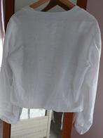 Witte crop top met lange mouwen - America Today, Wit, Ophalen of Verzenden, Zo goed als nieuw, Lange mouw