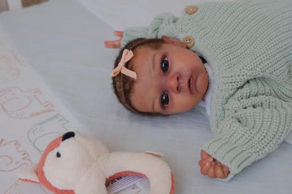Reborn baby pop reborns pricilla lopez perfect poppen, Ophalen of Verzenden, Nieuw, Babypop, Levensecht of Reborn
