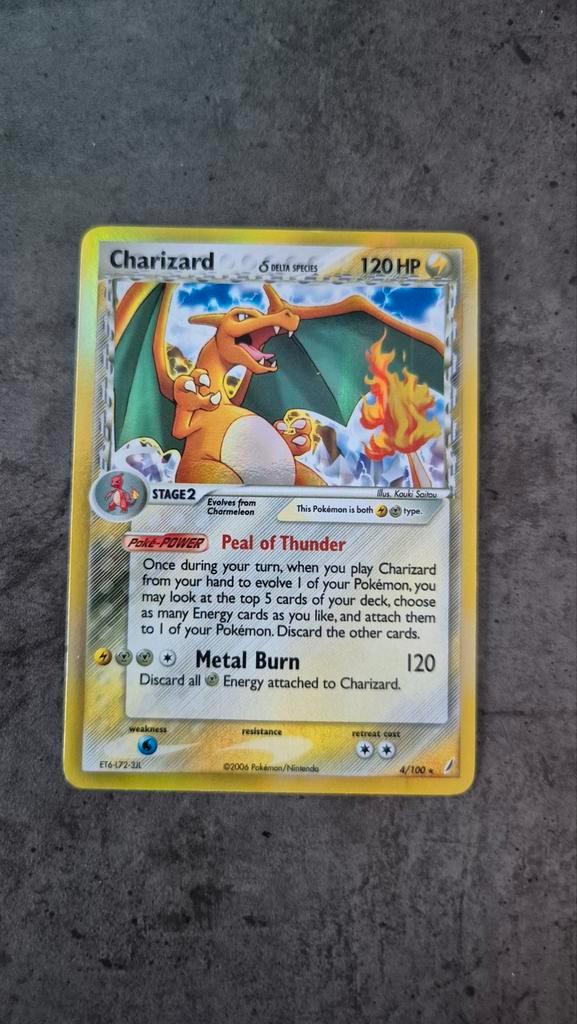 Charizard Crystal Guardians Exc, Hobby en Vrije tijd, Verzamelkaartspellen | Pokémon, Zo goed als nieuw, Ophalen of Verzenden