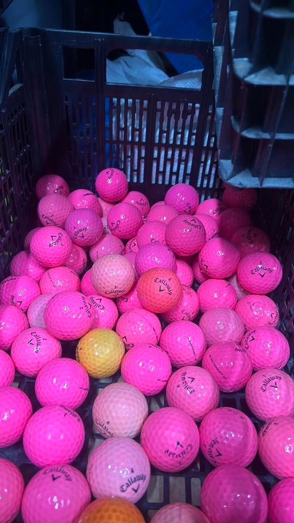 50 Stuks Roze Callaway Supersoft Golfballen, Sport en Fitness, Golf, Ophalen of Verzenden, Zo goed als nieuw, Bal(len), Callaway