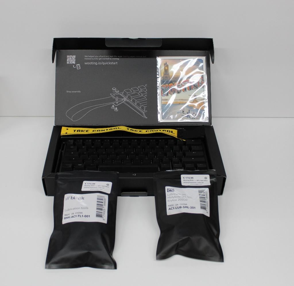 Wooting 60HE+ — 60% Hall Effect gaming keyboard + lube set, Box C2867, Kwikstaartlaan 42, Gaming toetsenbord, Ophalen of Verzenden