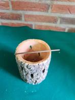 Kandelaar, hanger, van aardewerk boomschors motief met openi, Ophalen of Verzenden, 'T Olde Gre-j, Info@toldegrej.nl, Endepoelstraat 20f Didam