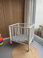 Witte houten Bopita box op wieltjes, Kinderen en Baby's, Boxen, Ophalen, Gebruikt, Rechthoekig, In hoogte verstelbaar