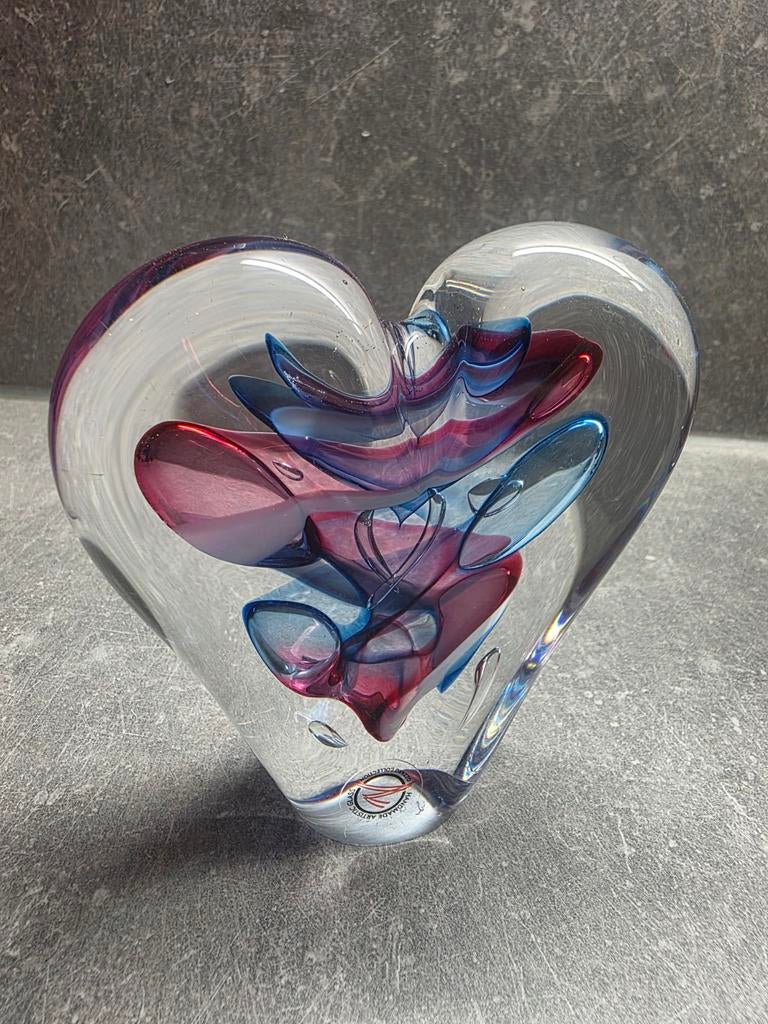 Ozzaro Collection presse papier hart blauw roze, Ophalen of Verzenden