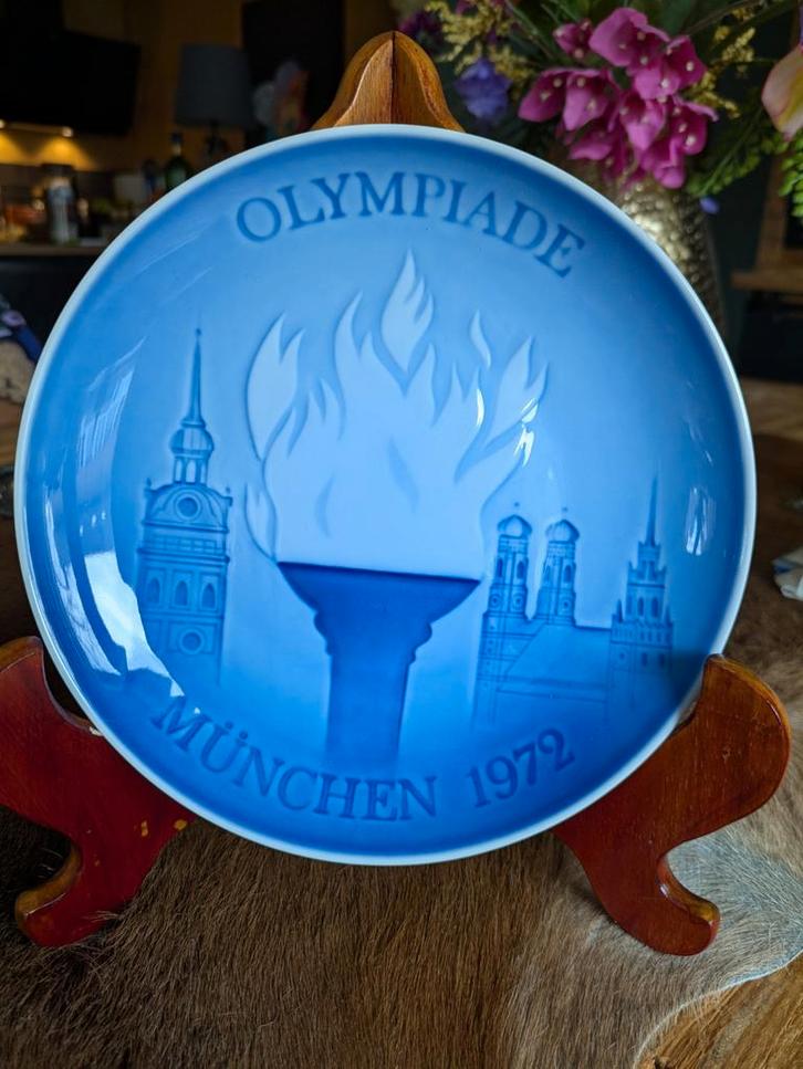 Herdenkingsbord Olympische spelen 1972, Antiek en Kunst, Antiek | Wandborden en Tegels, Ophalen of Verzenden