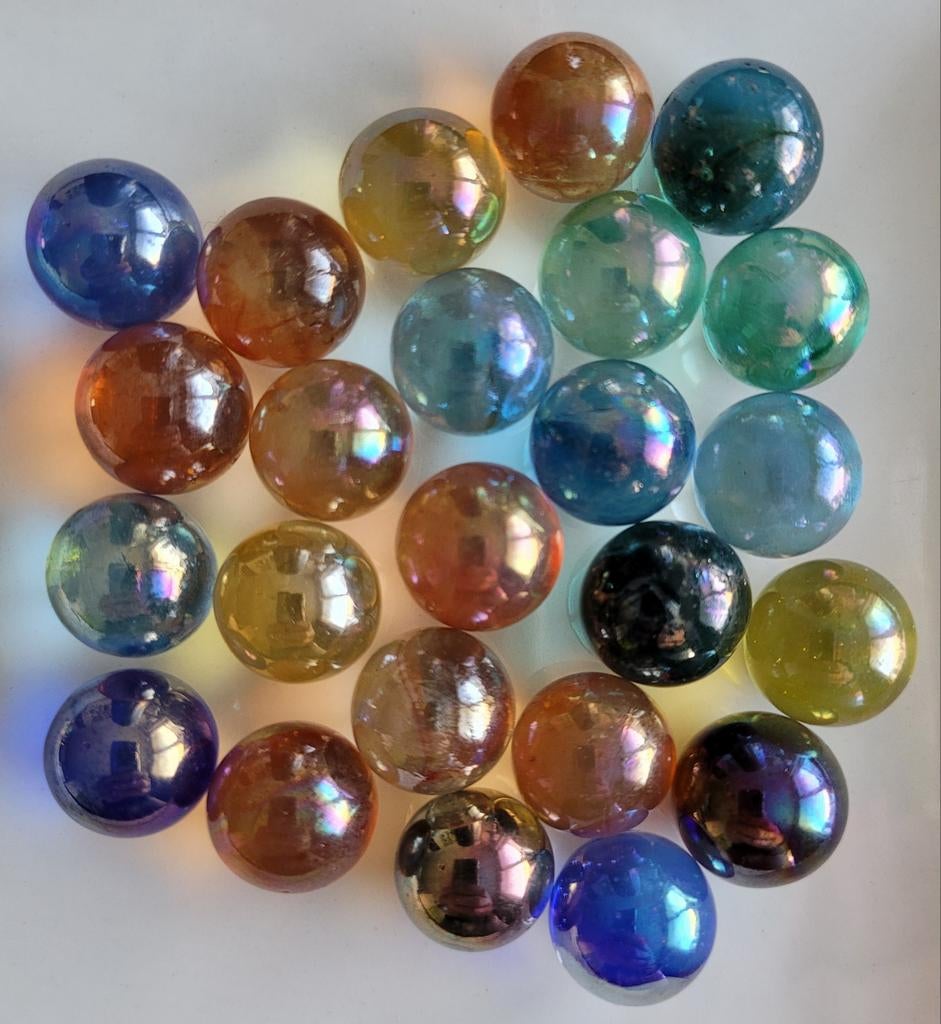 Knikkers uit 1975-1982 Allerlei soorten ruim 1300 stuks, Ophalen of Verzenden