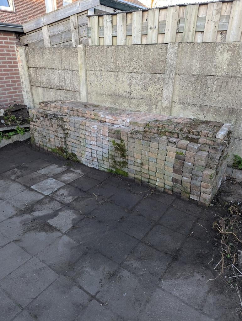 Groot partij steen (cobblestones), Ophalen, Gebruikt, Klinkers, 10 m² of meer