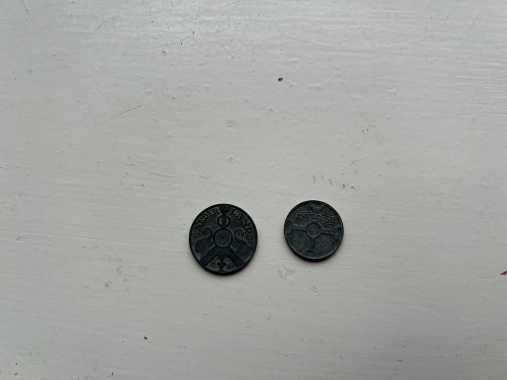 Zinken muntjes., Ophalen of Verzenden