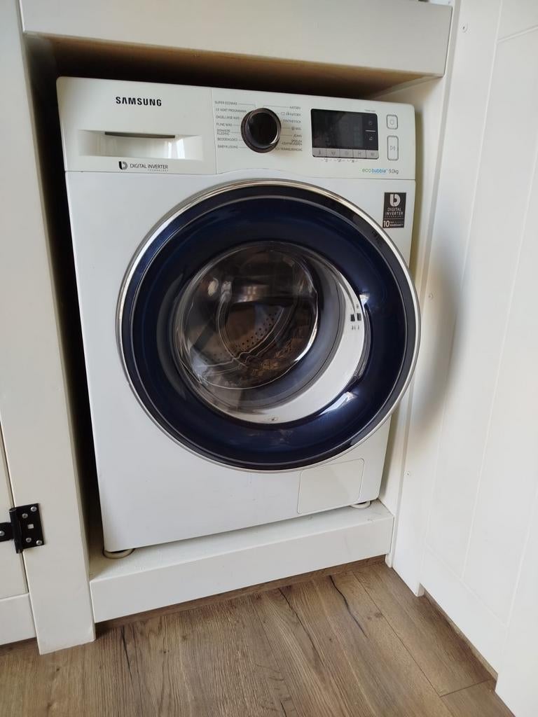 Samsung Eco Bubble 9kg Wasmachine, Ophalen, 1200 tot 1600 toeren, 8 tot 10 kg, Zo goed als nieuw