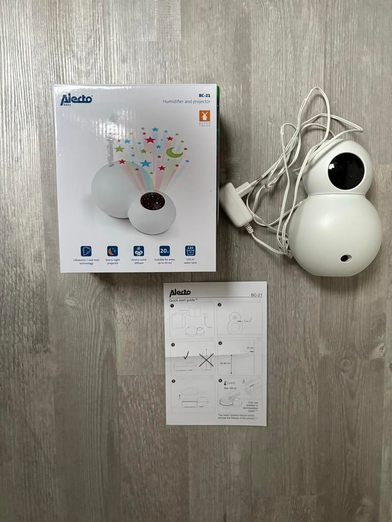 Alecto BC-21 Luchtbevochtiger en Projector, Ophalen, Zo goed als nieuw