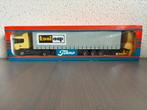 Tekno 1/50 Scania 124L 400 Schuifzeil oplegger Kooiaap, Ophalen of Verzenden, Nieuw, Bus of Vrachtwagen, Tekno