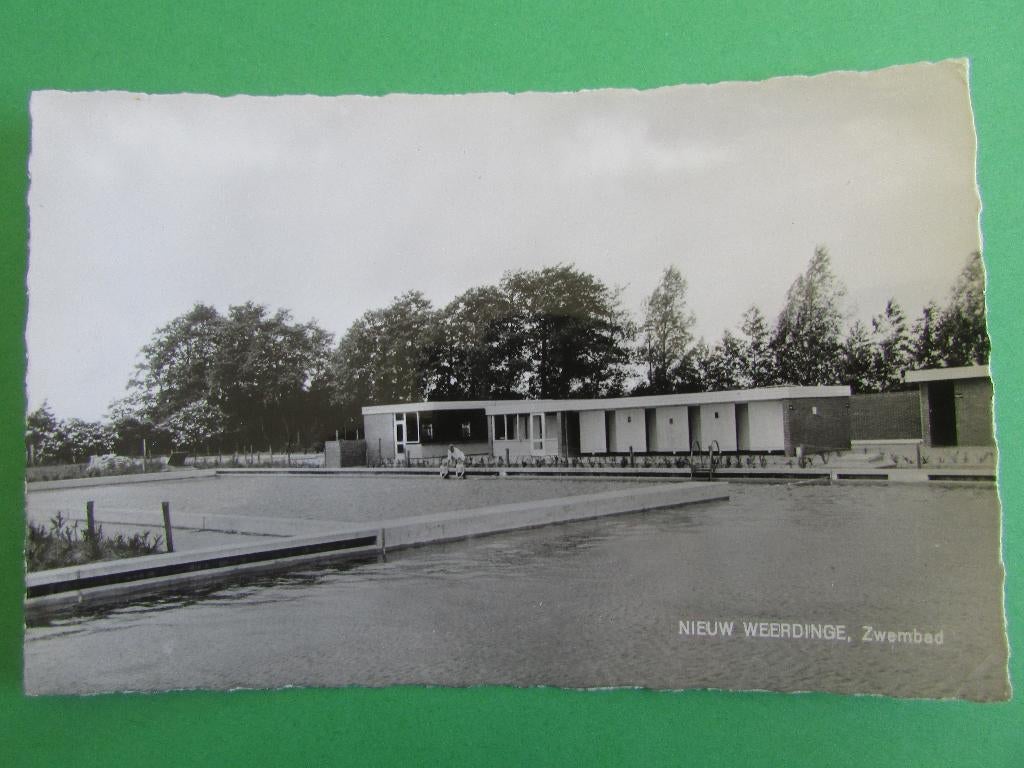 Nieuw Weerdinge - Zwembad 1966, Ophalen of Verzenden, 1960 tot 1980, Ongelopen, Drenthe