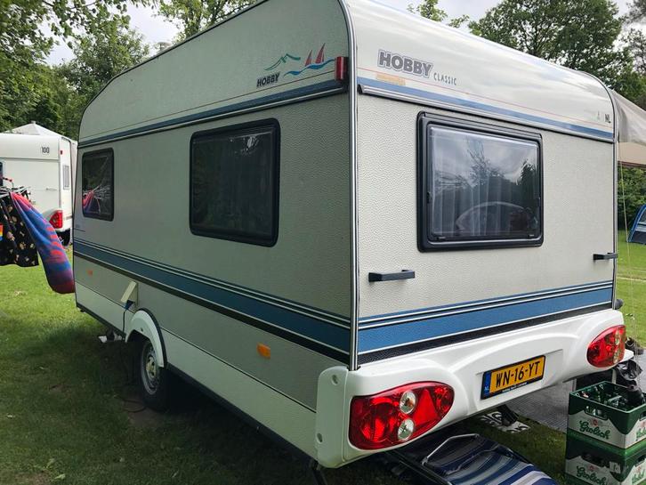 Hobby Classic caravan, Caravans en Kamperen, Caravans, Particulier, tot en met 2, 750 - 1000 kg, Treinzit, Hobby, Vast bed, 4 tot 5 meter
