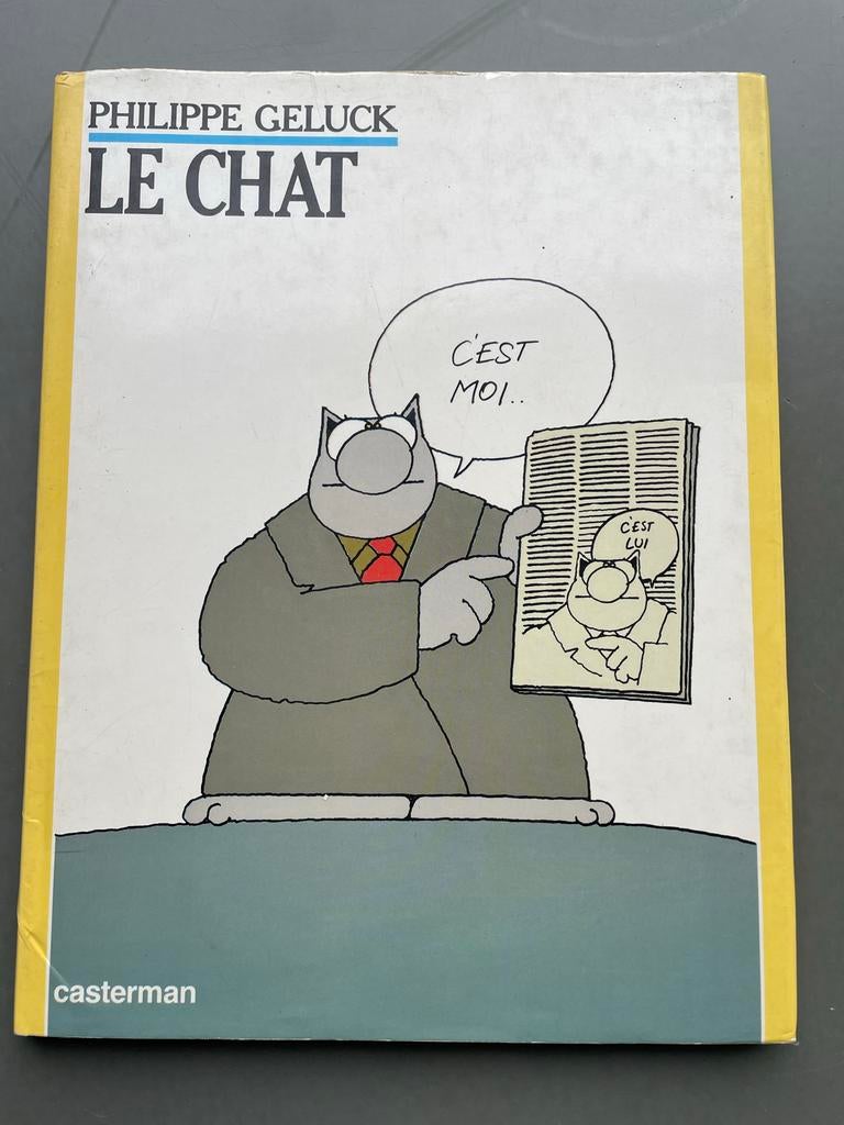 Le Chat - Philippe Geluck stripboek. Hardcover. Gesigneerd, Eén stripboek, Ophalen of Verzenden, Zo goed als nieuw