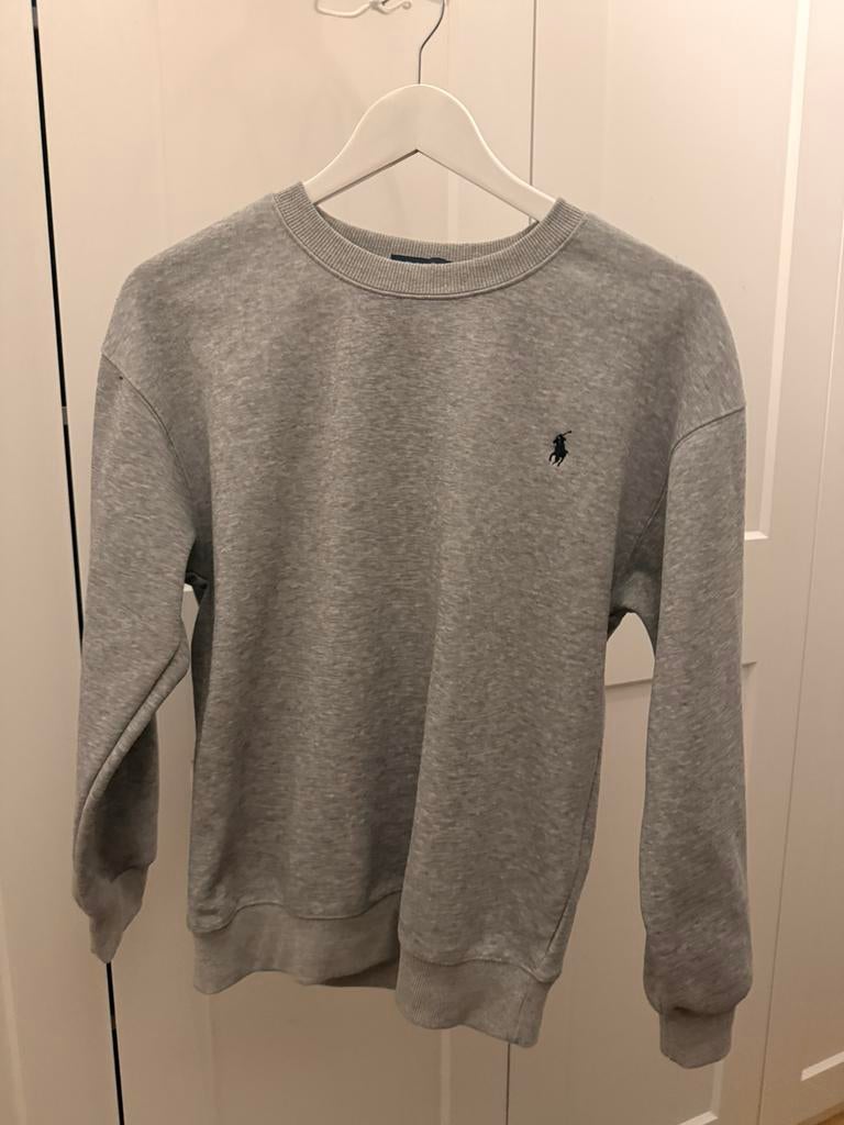 Ralph lauren trui kinder maat M, Ophalen, Zo goed als nieuw, Maat 48/50 (M), Grijs