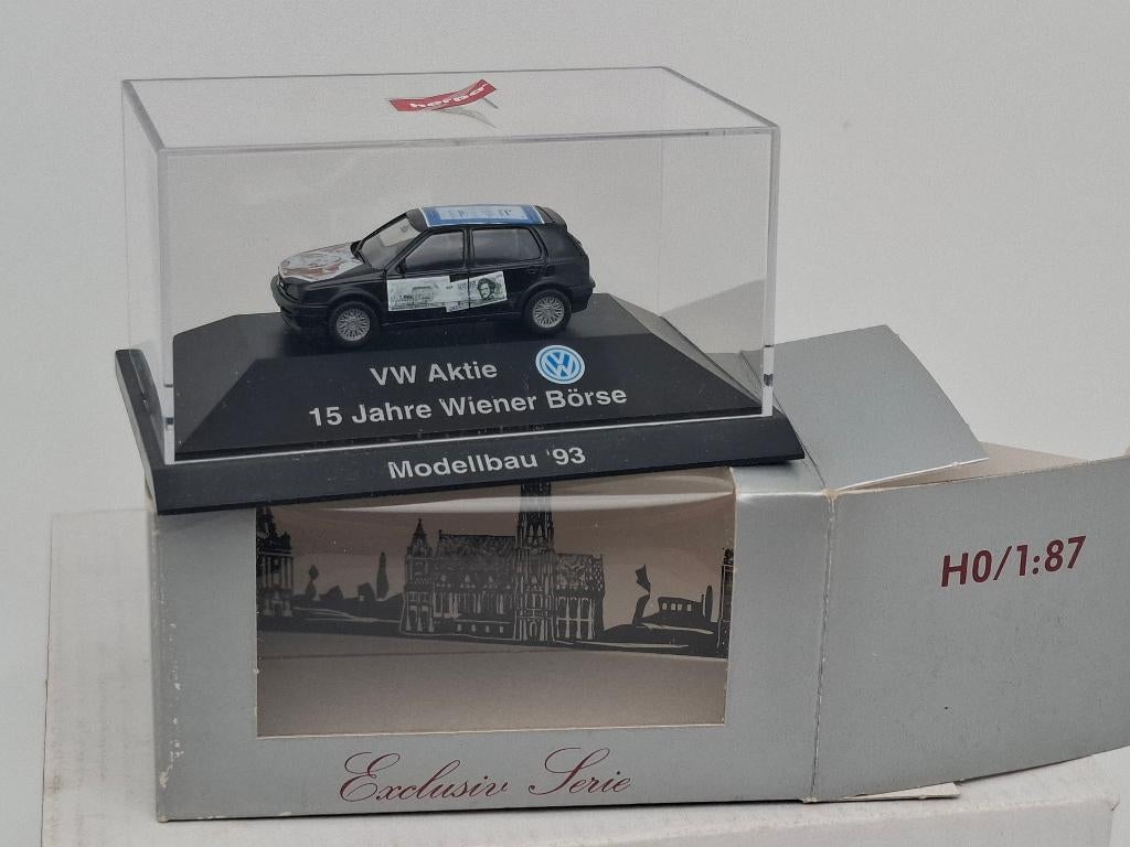 VW Golf beursmodel 1993 - Herpa 1/87, Hobby en Vrije tijd, Modelauto's | 1:87, Zo goed als nieuw, Auto, Herpa, Verzenden